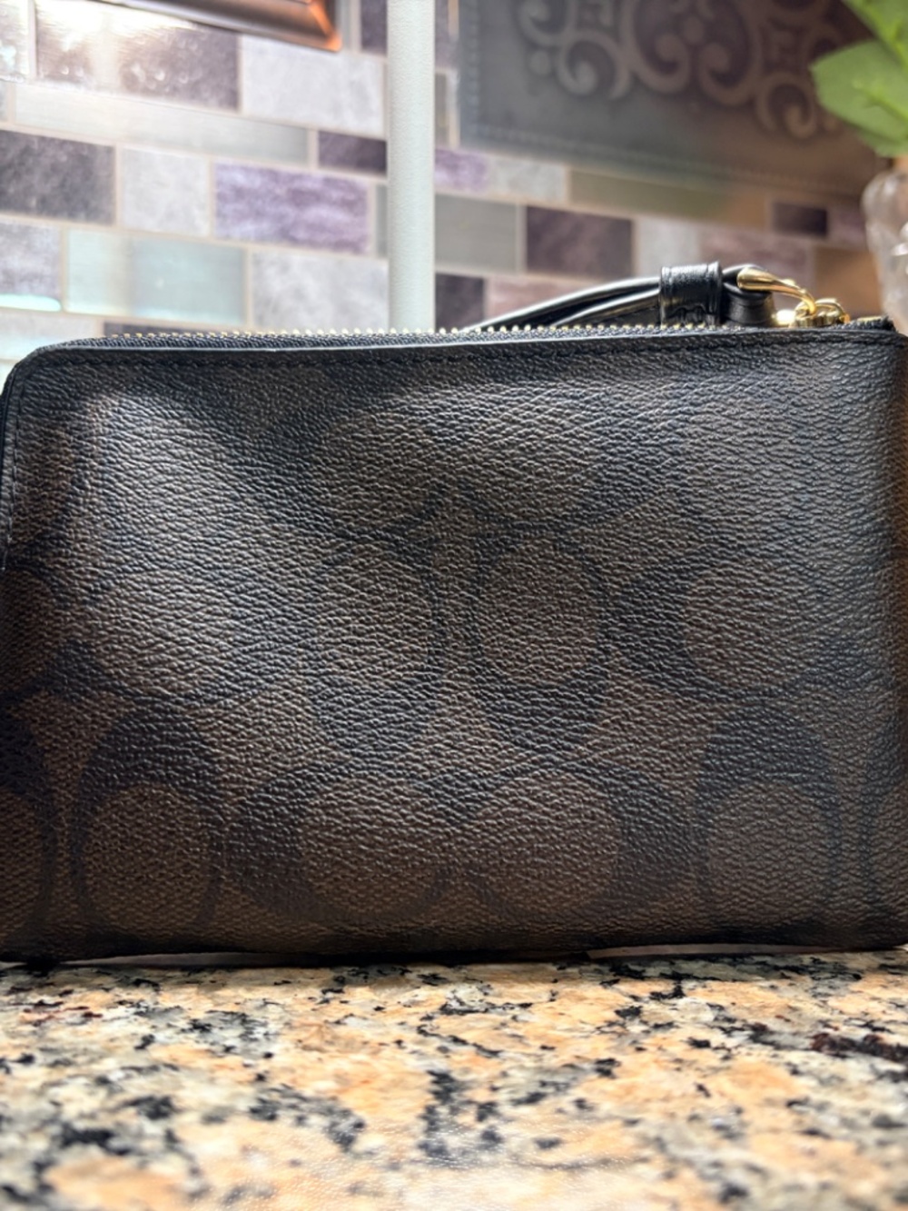 Coach Corner Zip Wristlet - Picture 3 of 5